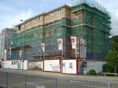 Apartments at The Cloisters being constructed